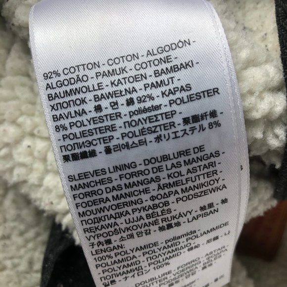 Levi's Sherpa Lined Jacket Adult Extra Extra Large Black Canvas Trucker Type 3 - Picture 8 of 13